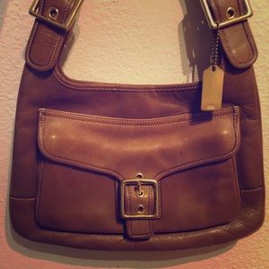 Coach Brown Leather Shoulder Bag